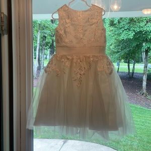Ivory flower girl dress very gently used